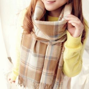 New blanket plaid scarf